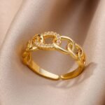 Interlocking Golden Conscience Ring