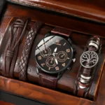 Men's Business PU Leather SET