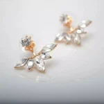 Crystal Gardenia Earrings
